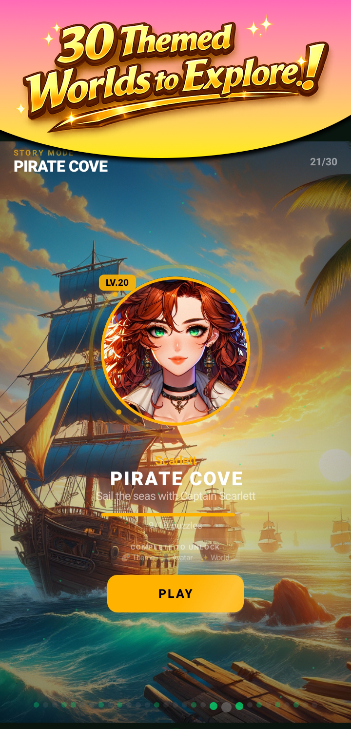 Scene Hunt spot the difference puzzle with 30 anime worlds to explore