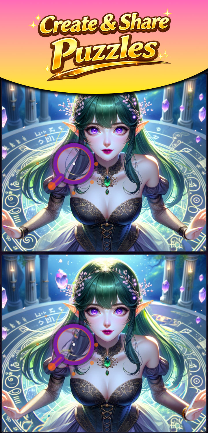 Create and share your own spot the difference puzzles